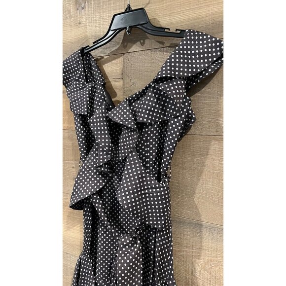 Zimmermann Painted Heart V Neck Dress Charcoal / Cream Size 2/ M - Picture 4 of 8